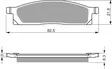 GOLDFREN Jarrupalat 034 Ceramic Carbon AD - Moottoripyörän jarrupalat - D227804 - 1