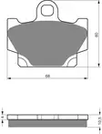 GOLDFREN Jarrupalat 113 Ceramic carbon AD - Moottoripyörän jarrupalat - D227944 - 1