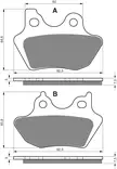 GOLDFREN Jarrupalat 181 Ceramic carbon AD - Moottoripyörän jarrupalat - D227984 - 1
