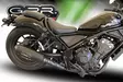 GPR Honda Cmx 500 Rebel 2018/20 e4 EC-Approv. slip-on exhaust Ghisa - Moottoripyörän äänenvaimentimet - D427424 - 9