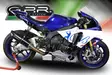 GPR Yamaha Yzf R1/R1-M 2015-16 e3 Racing slip-on exhaust Furore Nero - Moottoripyörän äänenvaimentimet - D428964 - 8