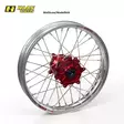 Haan wheel CRF450 13- 19-2,15 RED HUB/SILVER RIM/BLACK SPO/BLACK NIP - Moottoripyörän täydelliset vanteet - D254504 - 1