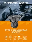 Interphone Handlebar Power Supply With Type C For Motorcycles - Moottoripyörän matkapuhelintarvikkeet - D501634 - 2