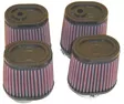 K&N Universal Clamp-On Air Filter CustomsYam Vmx1200 V-Max: 85-07 (4 Per Box) - Moottoripyörän ilmansuodattimet - D540834 - 1