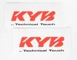 KYB Sticker Front Fork (Pair) KYB by TT 85cc red - Etuiskunvaimentimen muut osat - D524524 - 1