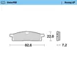 Moto-Master Jarrupalat Yamaha: YZ 80-85 93-.. YZ65 18-.. - Moottoripyörän jarrupalat - D245324 - 1