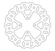 Moto-Master Nitro rear disc KTM: SX65 TC65 MC65 23-.. - Moottoripyörän jarrulevyt - D481544 - 1