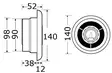 Osculati Kohdevalo tuulettimilla 24V - Veneen Valaisimet - D148564 - 3