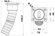 Osculati square kansiruuvike RST DIESEL 38mm - Veneen Polttoaine - D202154 - 2