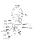 Anodi alumiini Honda BF60-BF250 (2-pakk.) - Anodit Honda - D370164 - 3