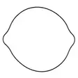 ProX Clutch Cover Gasket RM125 '92-11 - Moottoripyörän muut moottorin tiivisteet - D151434 - 1