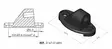 Puig Adapter Rear Mirror Right Hi-Tech IIiIiiF1Gt - Moottoripyörän peilin kiinnikkeet - D336864 - 1