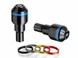 Puig Bar End Aluminum Short W/Rings For Handlebar - Moottoripyörän ohjaustangot päät - D280364 - 1