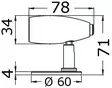Rana articulated LED light High Power 12/24 V - Veneen Valaisimet - D160004 - 2