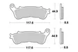 Sbs Jarrupalat Ceramic - Moottoripyörän jarrupalat - D220604 - 1