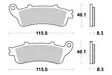 Sbs Jarrupalat Ceramic - Moottoripyörän jarrupalat - D220904 - 1