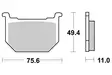 Sbs Jarrupalat Ceramic - Moottoripyörän jarrupalat - D2494 - 1