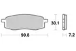 Sbs Jarrupalat Ceramic - Moottoripyörän jarrupalat - D2564 - 2
