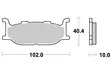 Sbs Jarrupalat Ceramic - Moottoripyörän jarrupalat - D2684 - 2