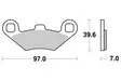 Sbs Jarrupalat Racing Sintered - Moottoripyörän jarrupalat - D220884 - 1