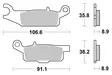 Sbs Jarrupalat Racing Sintered - Moottoripyörän jarrupalat - D221004 - 1