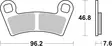 Sbs Jarrupalat Racing Sintered - Moottoripyörän jarrupalat - D221034 - 1