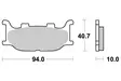 Sbs Jarrupalat Sintered - Moottoripyörän jarrupalat - D2724 - 1