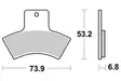 Sbs Jarrupalat Sintered Atv - Moottoripyörän jarrupalat - D53174 - 2