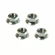 Scar 4 x Titanium HEX HEAD FLANGE NUT M8 - titanium Gr5-Ti - Moottoripyörän ruuvit & kiinikkeet - D480234 - 1