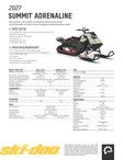Ski-Doo 27 Summit Adrenaline 154 850 E-Tec Shot 64mm Northern Lichen - Ski-Doo moottorikelkka 2027 -mallisto - 144444 - 3