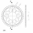 Supersprox / JT Teräs takaratas 1334.41 - Moottoripyörän takarattaat - D26614 - 2