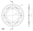 Supersprox Stealth Takaratas Kulta - Moottoripyörän takarattaat - D294254 - 2
