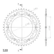 Supersprox Stealth Takaratas Kulta - Moottoripyörän takarattaat - D294274 - 2