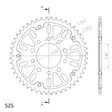 Supersprox Stealth Takaratas Punainen - Moottoripyörän takarattaat - D292804 - 2