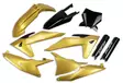 UFO Plastic kit 6-parts KTM SX/SXF125-450 23-24 Gold/Black - Moottoripyörän muovisarjat - D503564 - 1