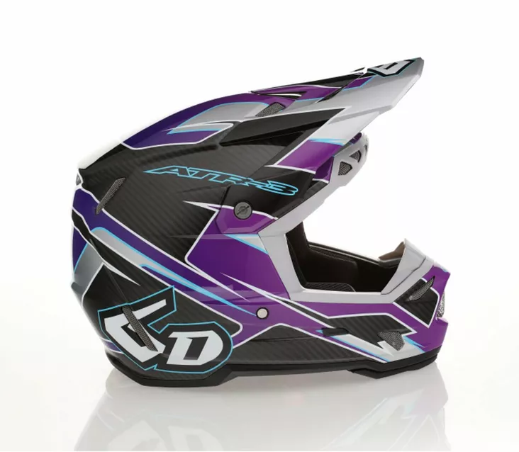 6D Helmet ATR-3 Reflex Gloss Purple FIM - Offroad-kypärät - D547004 - 1