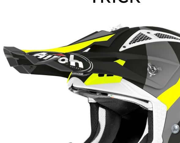 Airoh Aviator Ace Lippa Trick yellow matt - Offroad kypärien lipat - D342014 - 1