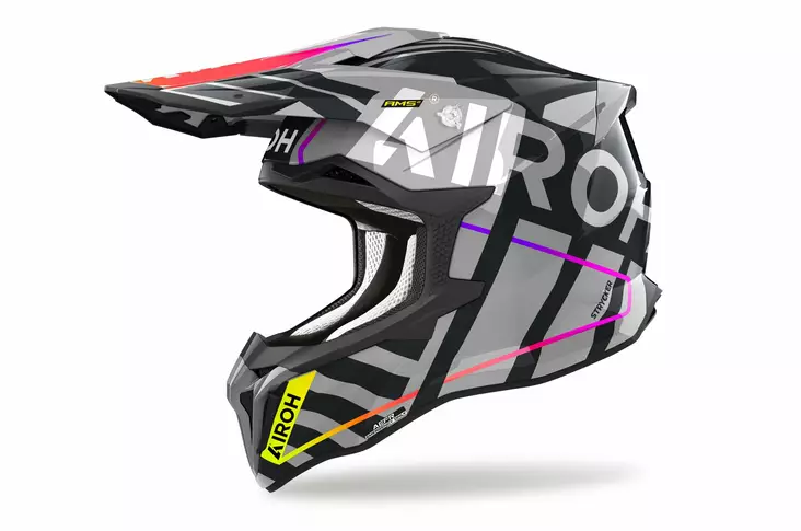 Airoh Kypärä Strycker Brave grey kiiltävä - Offroad-kypärät - D481034 - 1