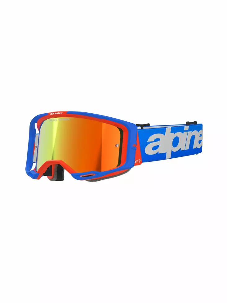 Alpinestars Ajolasit Vision 8 WORDMARK Sininen/Oranssi Punainen peili - Offroad ajolasit - D500284 - 1