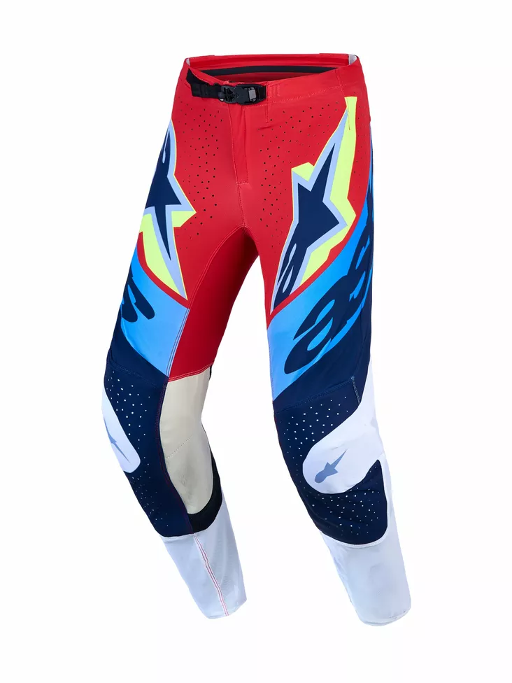 Alpinestars Housut Supertech Dyna Punainen/Valkoinen/Sininen - Motocross housut MX - D540894 - 1