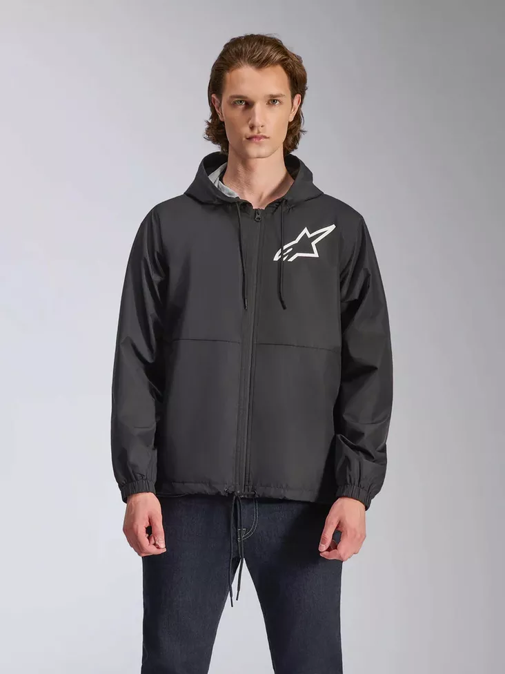 Alpinestars Jacket Speeder Chromium Windbreaker Black/White - Vapaa-ajan takit - D528534 - 1
