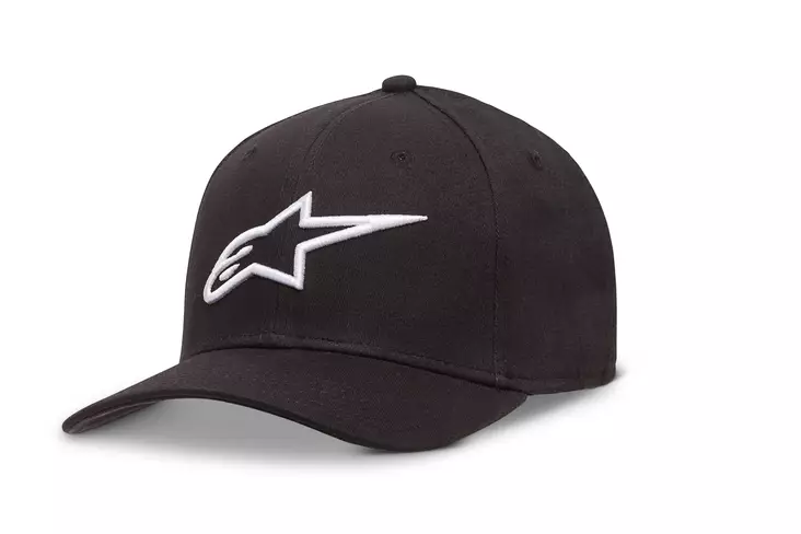Alpinestars lippis Ageless Curve, musta/valko L/XL - Pipot & lippikset - D265854 - 1