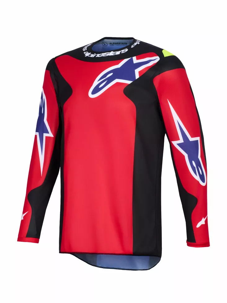 Alpinestars Paita Fluid Grid Punainen/Musta/Lila - Motocross paidat MX - D512804 - 1