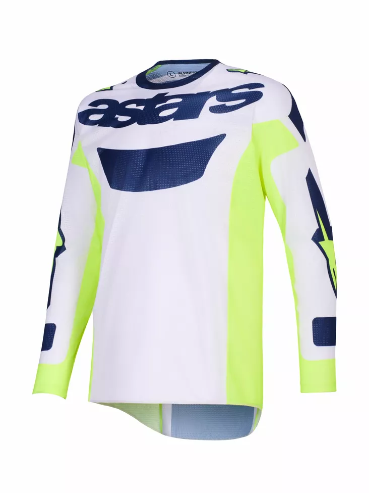 Alpinestars Paita Racer Air Riway Harmaa/Fluo Keltainen/Sininen - Motocross paidat MX - D512784 - 1