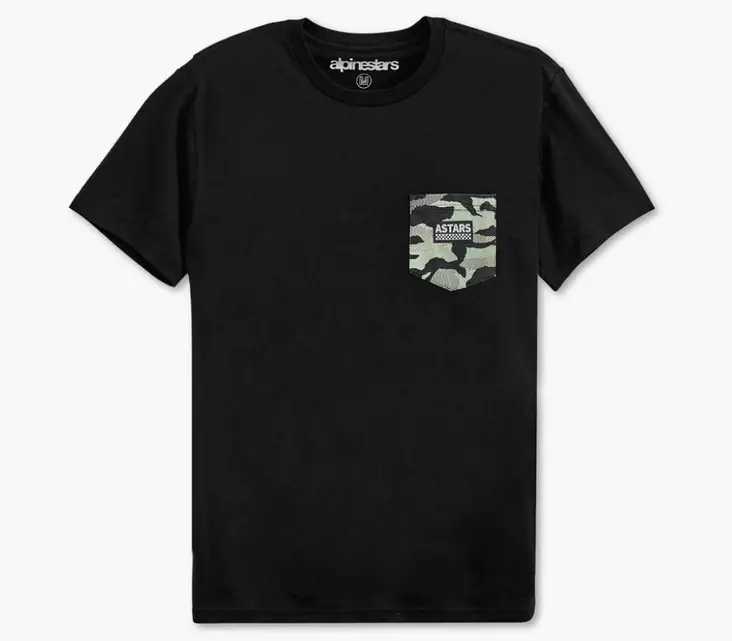 Alpinestars T-Paita Pocket Camo Musta - Vapaa-ajan paidat - D413504 - 1