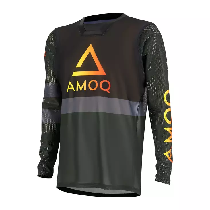 AMOQ Airline Mesh Ajopaita Vihreä-Musta - Motocross paidat MX - D490714 - 1