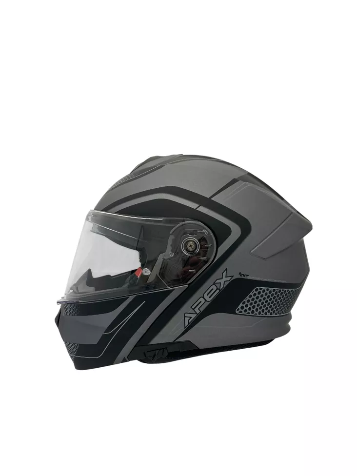 AMOQ Kypärä MI100 Porto musta/harmaa - Avattavat kypärät - D537114 - 1