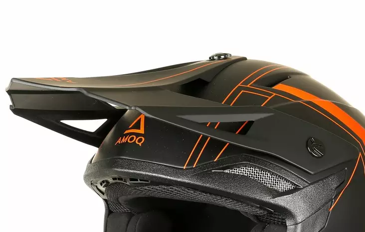 AMOQ Vertigo MIPS Lippa Musta/Oranssi - Offroad kypärien lipat - D412054 - 1