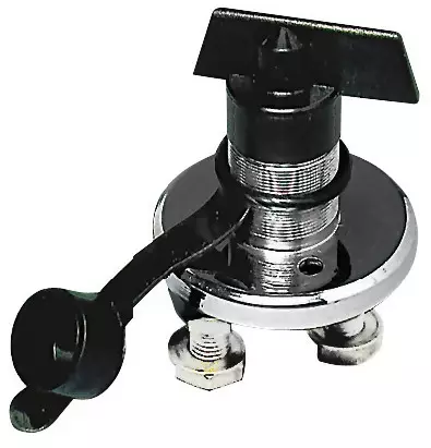 Battery swich with Key Chrome brass - Veneen Päävirtakytkimet - D173434 - 1