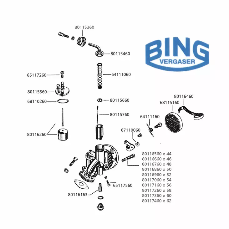 Bing Neulasuutin 2,15 1/11/33, 12mm - Mopon Suuttimet - D479324 - 1